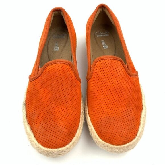 Clarks Collection flats 7.5 38 suede Espadrilles - Picture 3 of 12